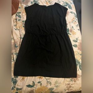 XXL black elastic waist dress